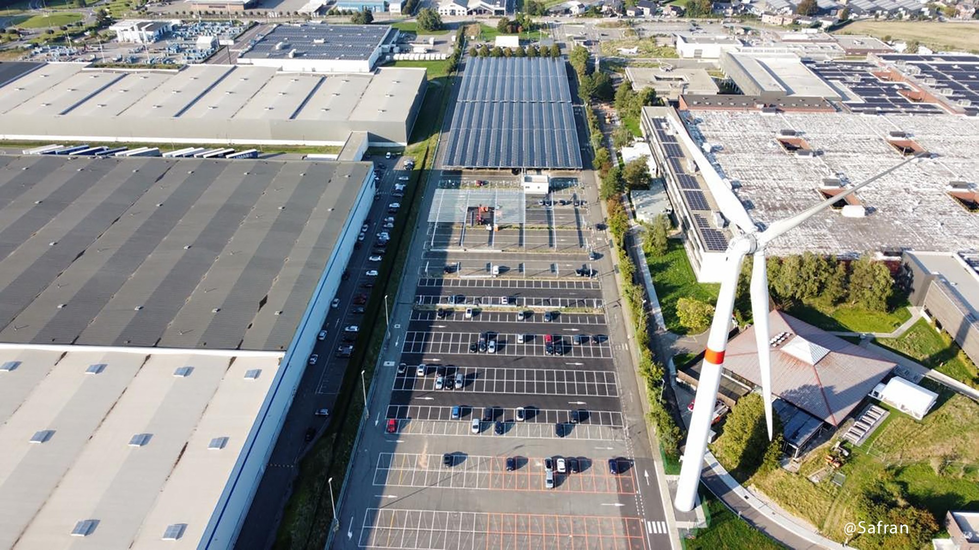 Safran Aero Boosters solar carport