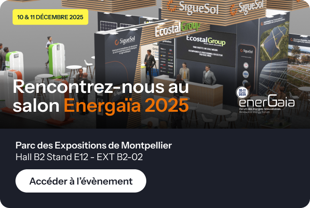 SigueSol au Salon EnerGaïa 2025, découvrez nos structures photovoltaïques et carports solaires à Montpellier
