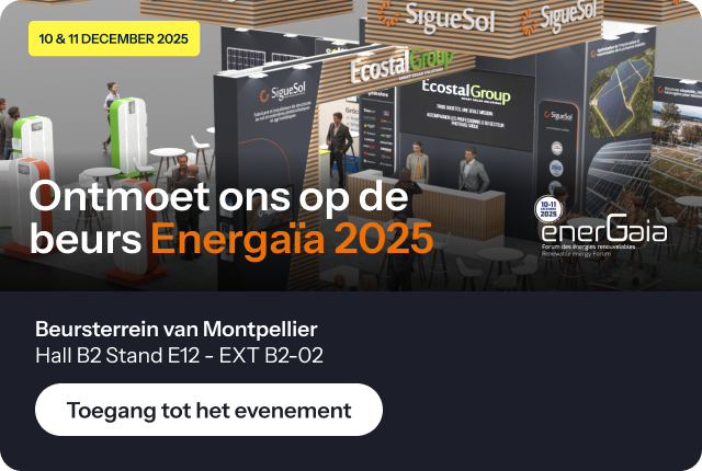 SigueSol op de EnerGaïa-beurs 2025, ontdek onze fotovoltaïsche structuren en zonnecarports in Montpellier